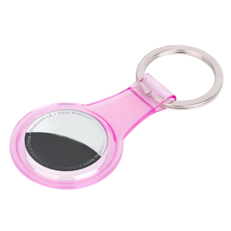 Anti-scratch Clear TPU Shockproof Protective Cover Soft Case with Keychain Ring Loop For AirTag