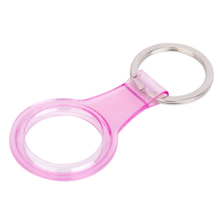 Anti-scratch Clear TPU Shockproof Protective Cover Soft Case with Keychain Ring Loop For AirTag