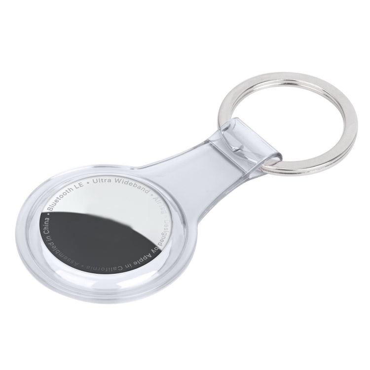 Anti-scratch Clear TPU Shockproof Protective Cover Soft Case with Keychain Ring Loop For AirTag