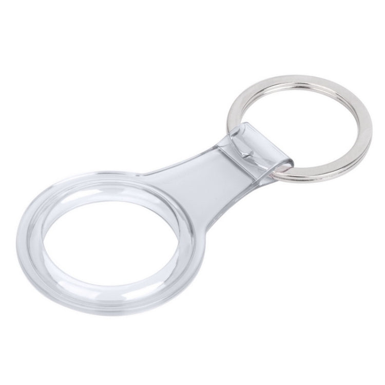 Anti-scratch Clear TPU Shockproof Protective Cover Soft Case with Keychain Ring Loop For AirTag