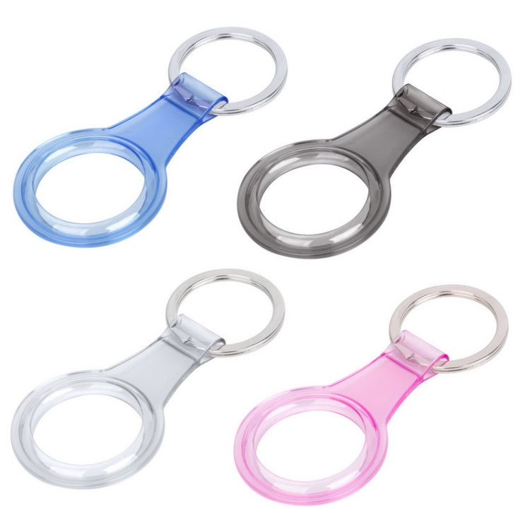 Anti-scratch Clear TPU Shockproof Protective Cover Soft Case with Keychain Ring Loop For AirTag