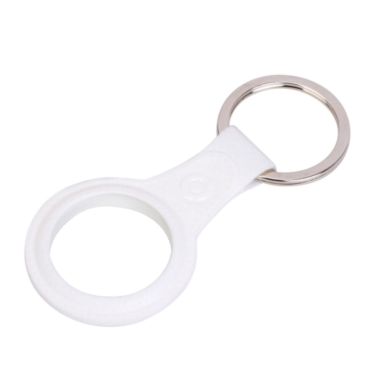 Litchi Texture TPU Anti-scratch Shockproof Protective Cover Soft Case with Keychain Ring Loop For AirTag