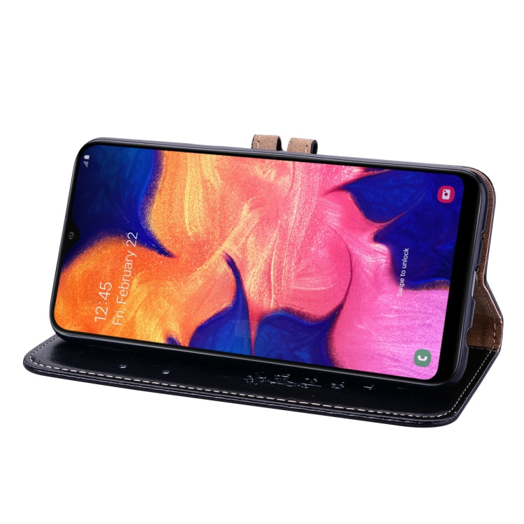 For Samsung Galaxy A12 Business Style Oil Wax Texture Horizontal Flip Leather Case with Holder & Card Slots & Wallet