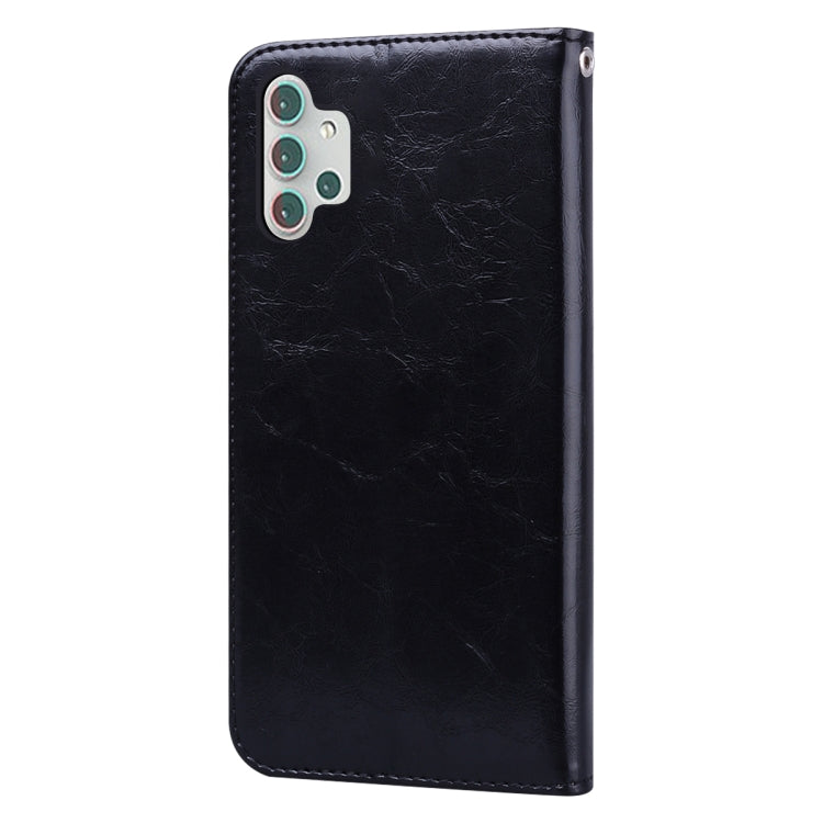 For Samsung Galaxy A32 5G Business Style Oil Wax Texture Horizontal Flip Leather Case with Holder & Card Slots & Wallet