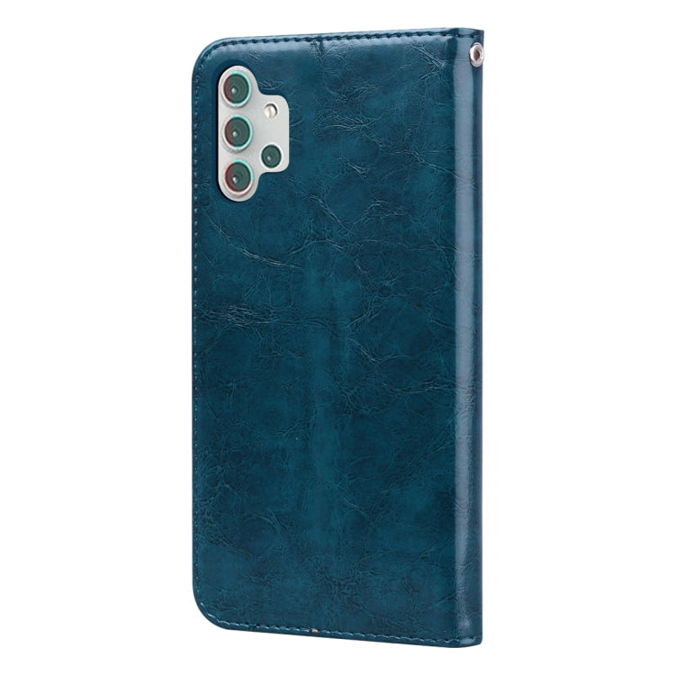 For Samsung Galaxy A32 5G Business Style Oil Wax Texture Horizontal Flip Leather Case with Holder & Card Slots & Wallet