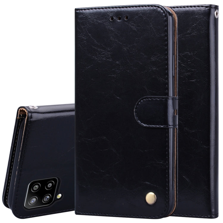 For Samsung Galaxy A42 5G Business Style Oil Wax Texture Horizontal Flip Leather Case with Holder & Card Slots & Wallet