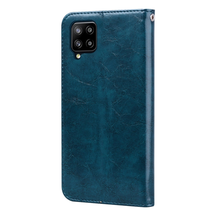 For Samsung Galaxy A42 5G Business Style Oil Wax Texture Horizontal Flip Leather Case with Holder & Card Slots & Wallet