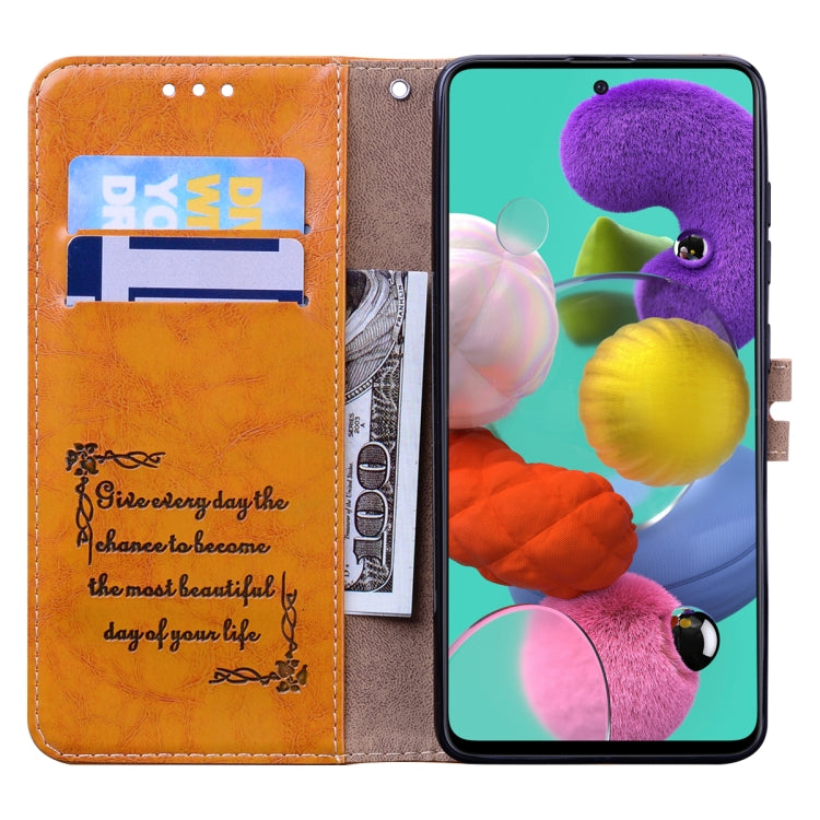For Samsung Galaxy A72 5G / 4G Business Style Oil Wax Texture Horizontal Flip Leather Case with Holder & Card Slots & Wallet