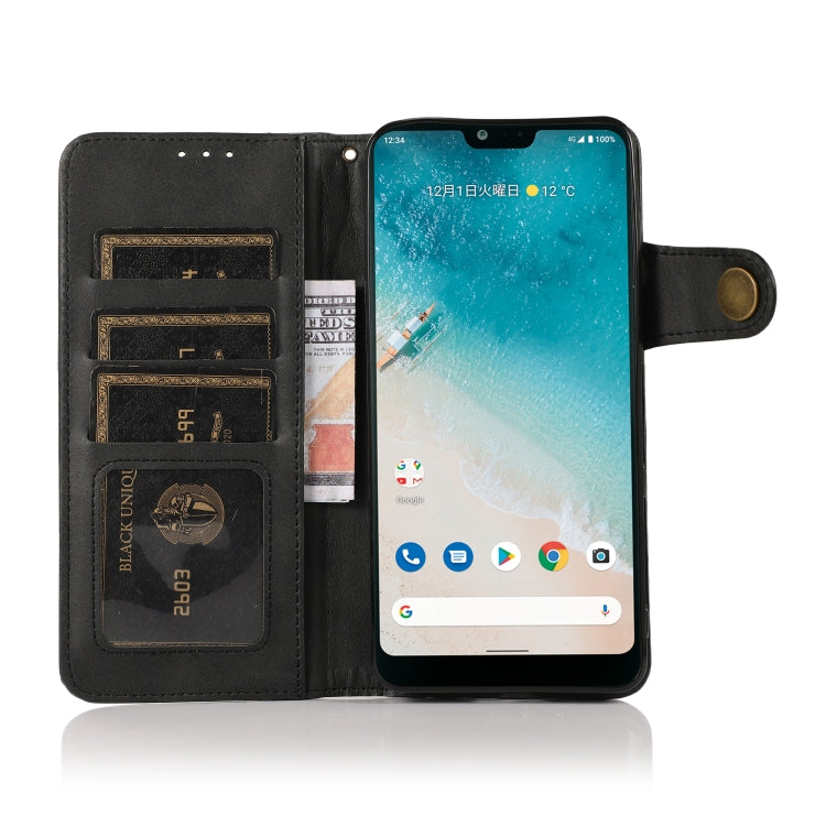 For Wiko Y51 KHAZNEH Dual-Splicing Cowhide Texture Horizontal Flip Leather Case with Holder & Card Slots & Wallet & Photo Frame & Lanyard