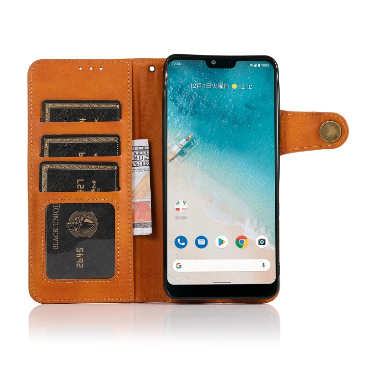 For Wiko Y51 KHAZNEH Dual-Splicing Cowhide Texture Horizontal Flip Leather Case with Holder & Card Slots & Wallet & Photo Frame & Lanyard