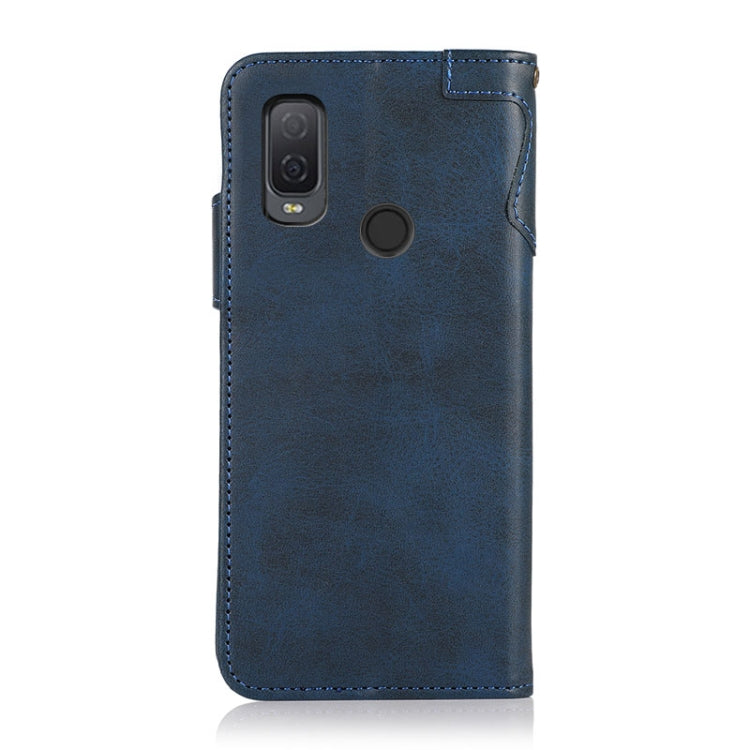 For Alcatel 1L (2021) KHAZNEH Dual-Splicing Cowhide Texture Horizontal Flip Leather Case with Holder & Card Slots & Wallet & Photo Frame & Lanyard