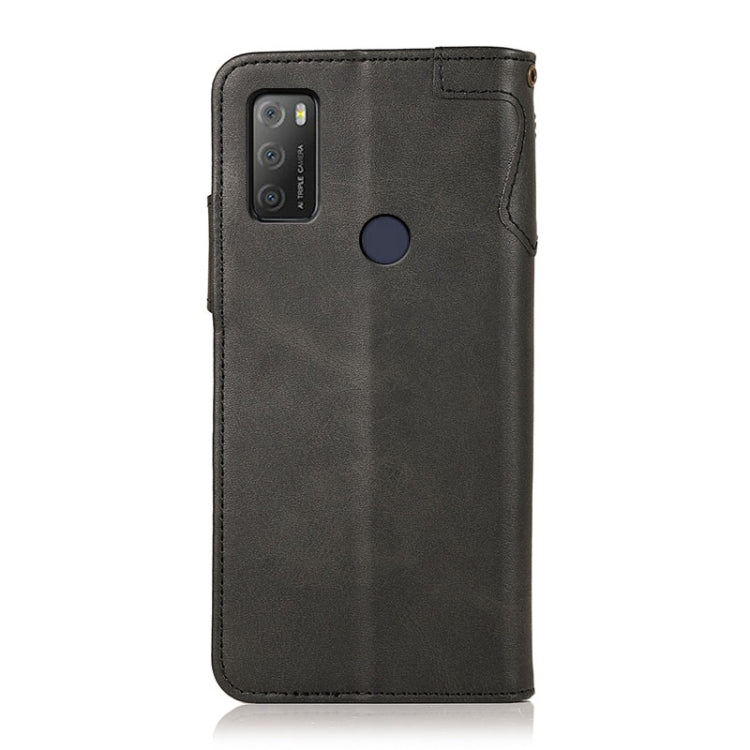 For Alcatel 1S (2021) / 3L (2021) KHAZNEH Dual-Splicing Cowhide Texture Horizontal Flip Leather Case with Holder & Card Slots & Wallet & Photo Frame & Lanyard
