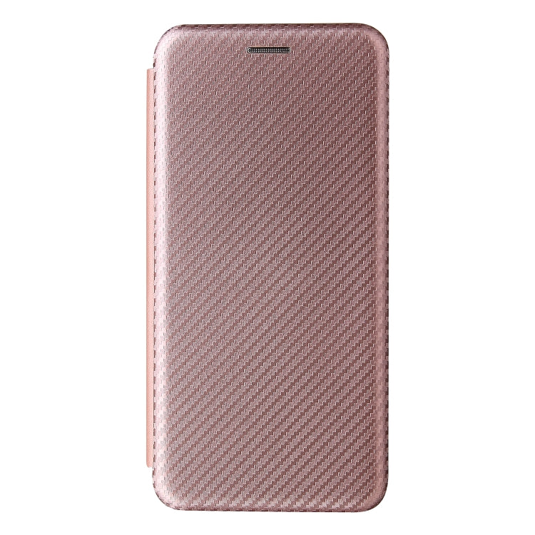 For Samsung Galaxy S21 FE Carbon Fiber Texture Horizontal Flip TPU + PC + PU Leather Case with Card Slot