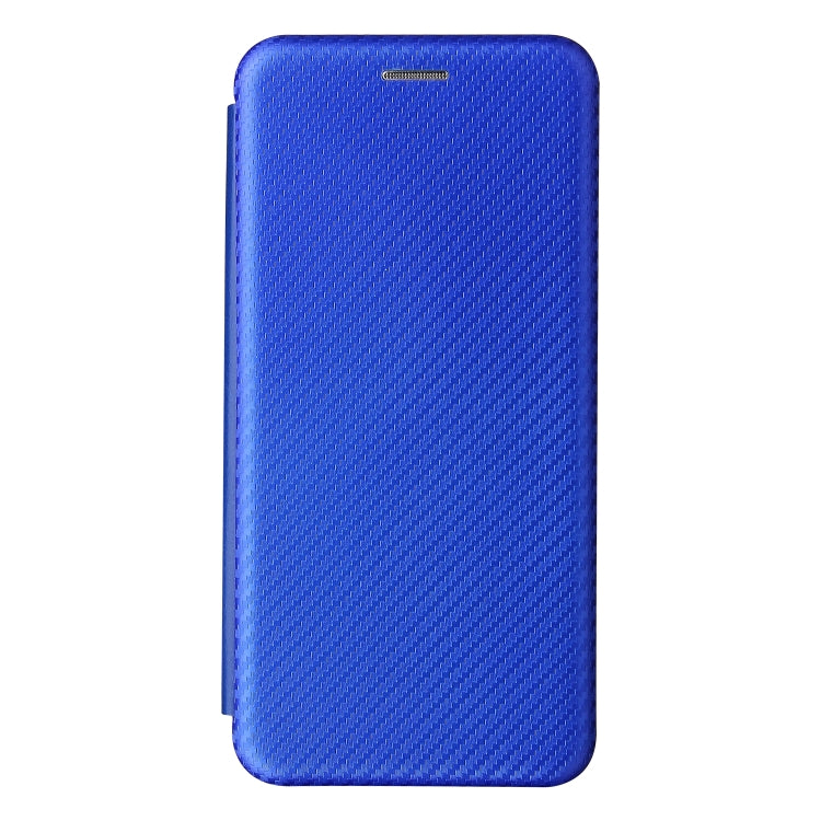 For Samsung Galaxy S21 FE Carbon Fiber Texture Horizontal Flip TPU + PC + PU Leather Case with Card Slot