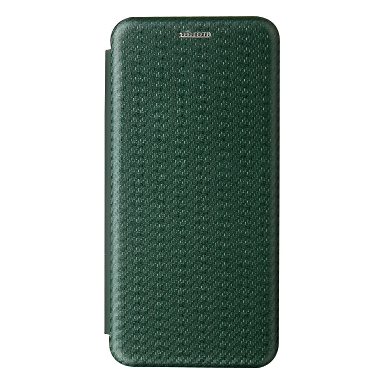 For Samsung Galaxy S21 FE Carbon Fiber Texture Horizontal Flip TPU + PC + PU Leather Case with Card Slot