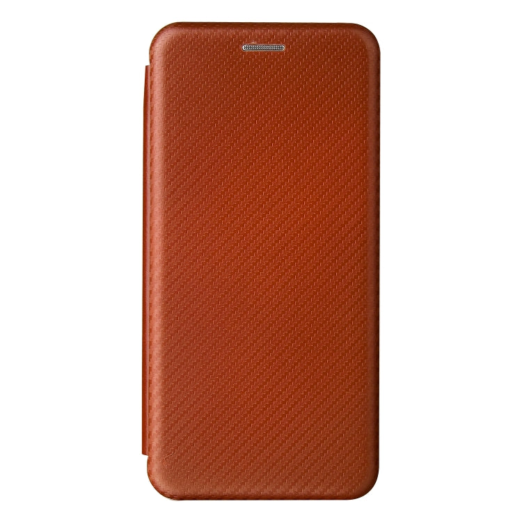 For Samsung Galaxy S21 FE Carbon Fiber Texture Horizontal Flip TPU + PC + PU Leather Case with Card Slot