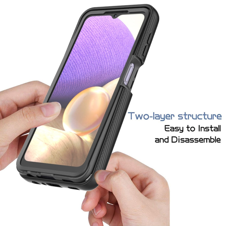 For Samsung Galaxy A32 5G Starry Sky Full Body Hybrid Shockproof Phone Case