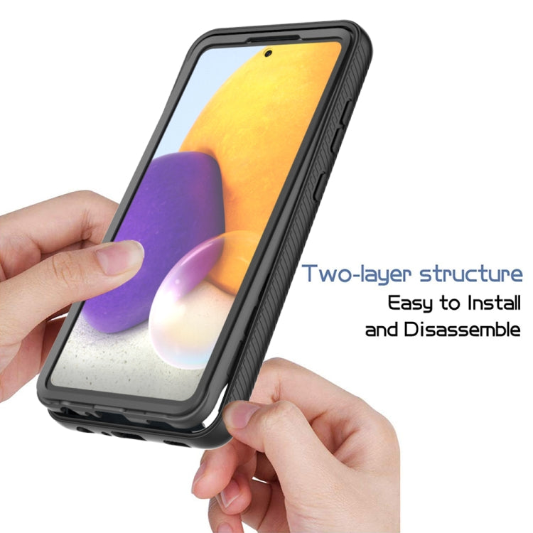 For Samsung Galaxy A72 5G / 4G Starry Sky Full Body Hybrid Shockproof Phone Case