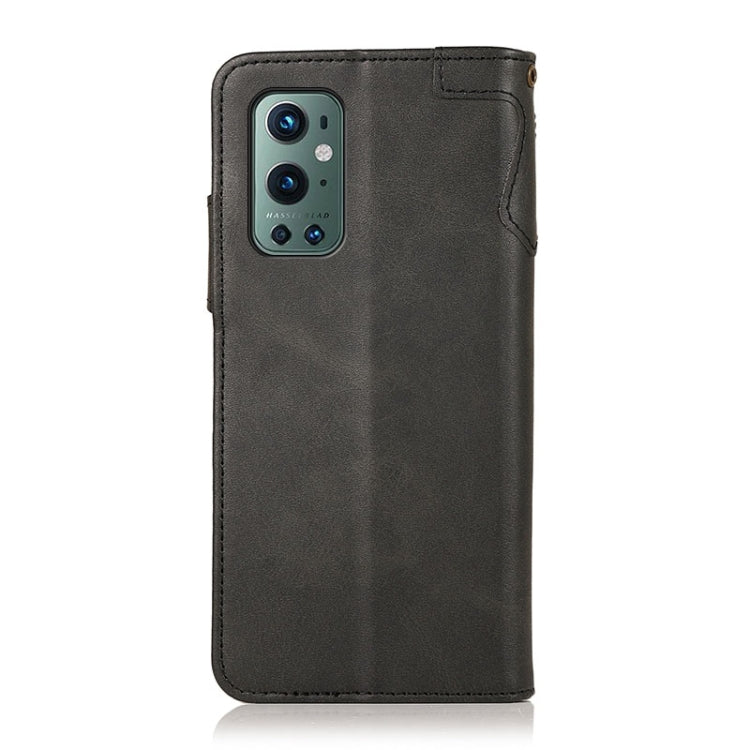 For OnePlus 9 Pro KHAZNEH Dual-Splicing Cowhide Texture Horizontal Flip Leather Case with Holder & Card Slots & Wallet & Photo Frame & Lanyard