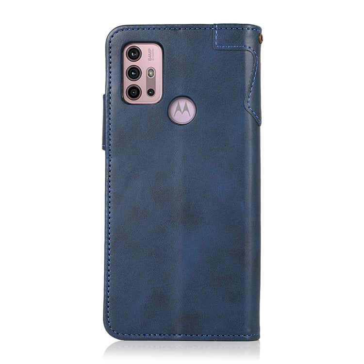 For Motorola Moto G30 / G10 Power / G10 KHAZNEH Dual-Splicing Cowhide Texture Horizontal Flip Leather Case with Holder & Card Slots & Wallet & Lanyard