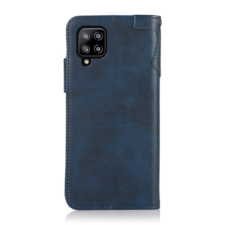 For Samsung Galaxy A22 4G (EU Version) KHAZNEH Dual-Splicing Cowhide Texture Horizontal Flip Leather Case with Holder & Card Slots & Wallet & Lanyard