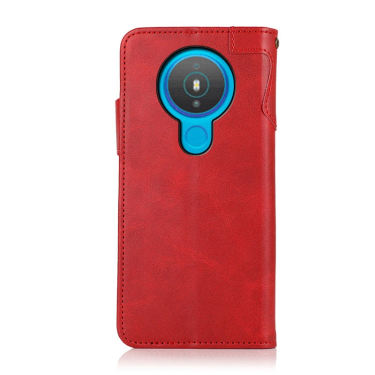 For Nokia 1.4 KHAZNEH Dual-Splicing Cowhide Texture Horizontal Flip Leather Case with Holder & Card Slots & Wallet & Photo Frame & Lanyard