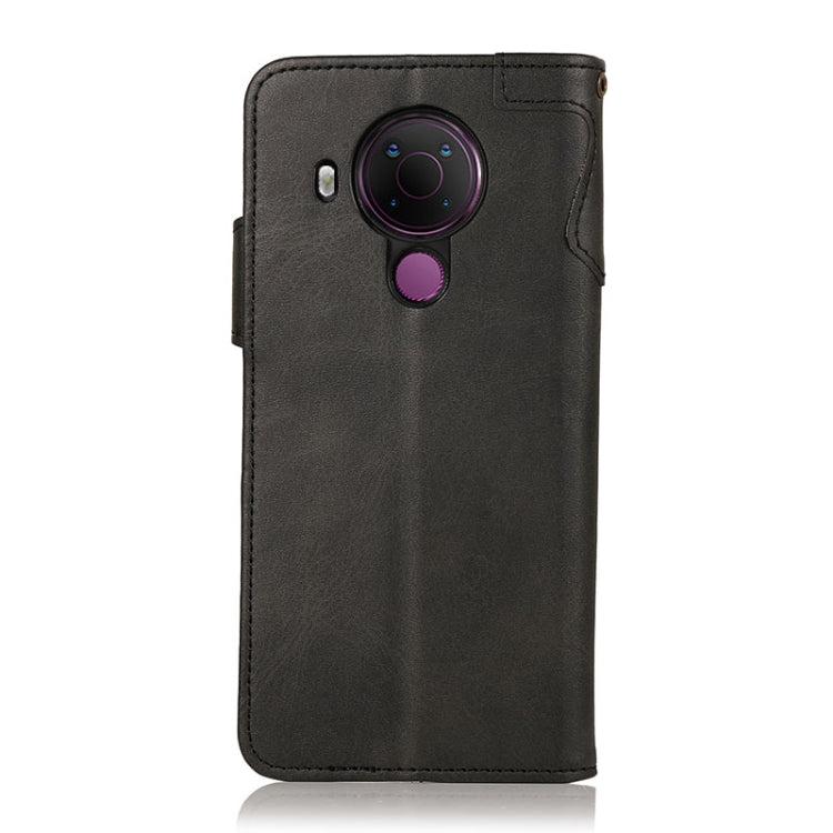 For Nokia 5.4 KHAZNEH Dual-Splicing Cowhide Texture Horizontal Flip Leather Case with Holder & Card Slots & Wallet & Photo Frame & Lanyard