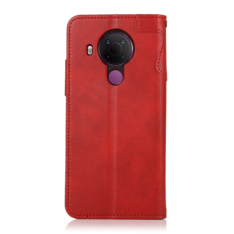 For Nokia 5.4 KHAZNEH Dual-Splicing Cowhide Texture Horizontal Flip Leather Case with Holder & Card Slots & Wallet & Photo Frame & Lanyard