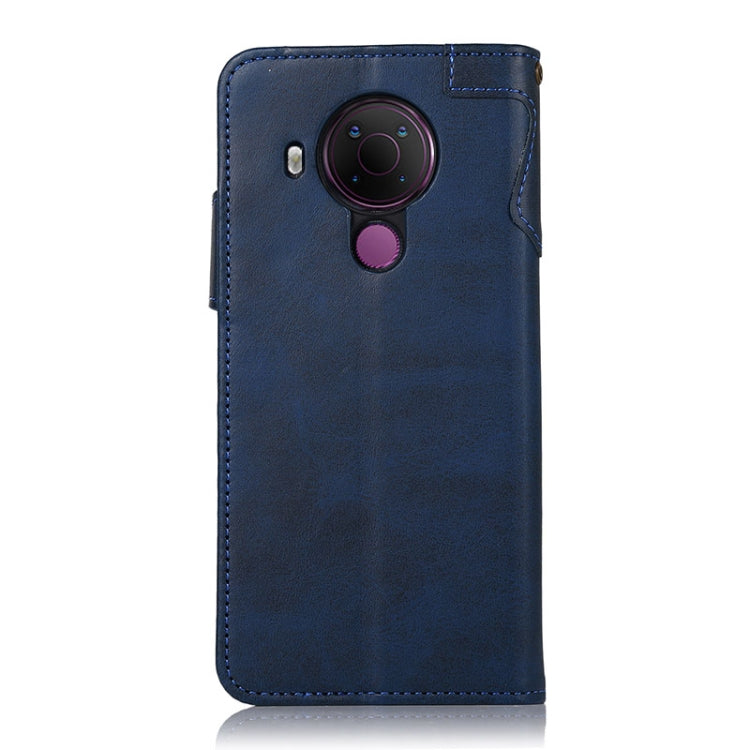 For Nokia 5.4 KHAZNEH Dual-Splicing Cowhide Texture Horizontal Flip Leather Case with Holder & Card Slots & Wallet & Photo Frame & Lanyard