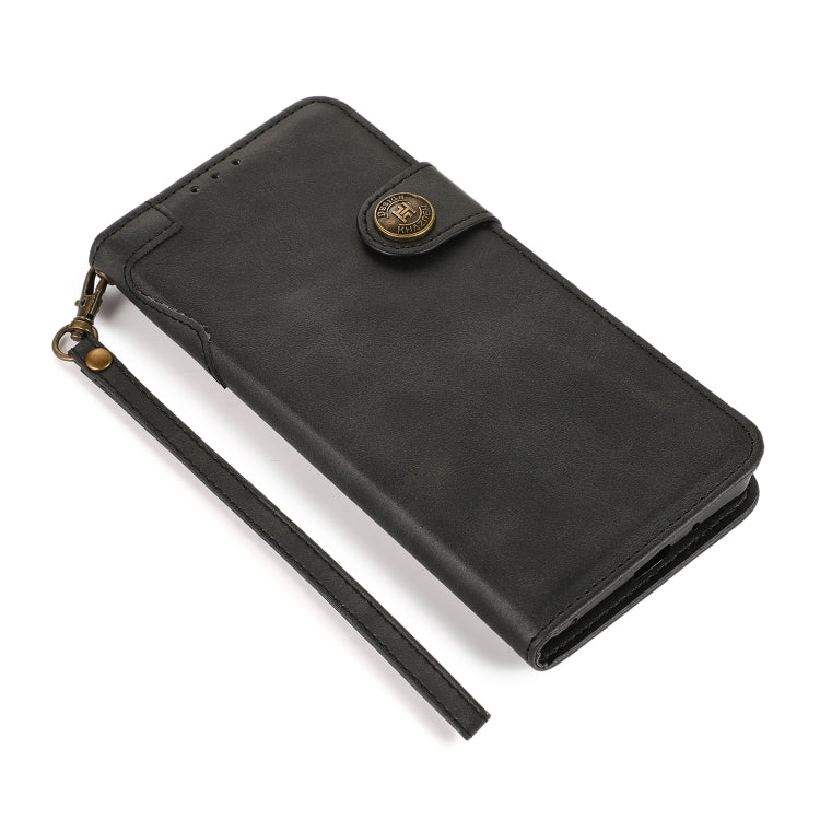 For Xiaomi Redmi Note 10 4G KHAZNEH Dual-Splicing Cowhide Texture Horizontal Flip Leather Case with Holder & Card Slots & Wallet & Photo Frame & Lanyard