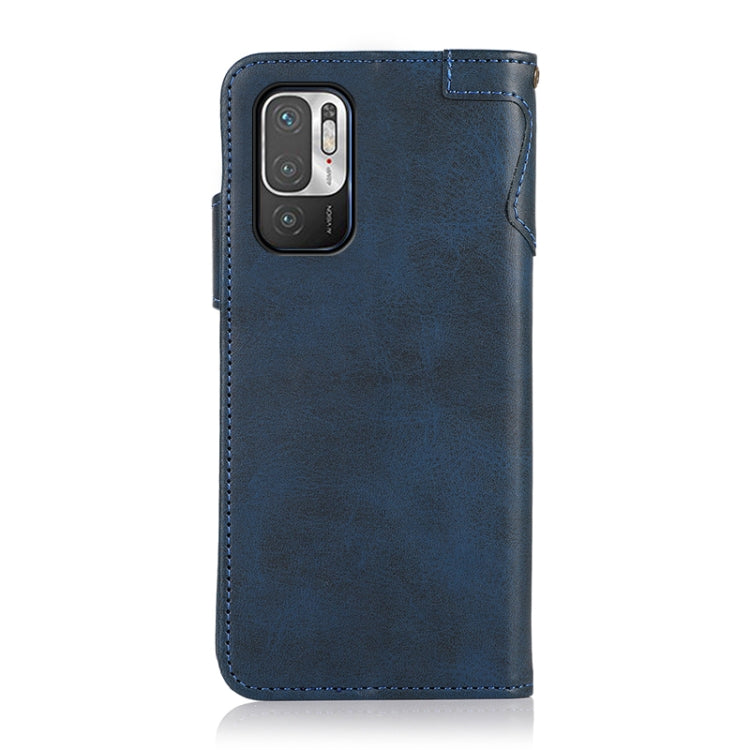 For Xiaomi Redmi Note 10 Pro KHAZNEH Dual-Splicing Cowhide Texture Horizontal Flip Leather Case with Holder & Card Slots & Wallet & Photo Frame & Lanyard