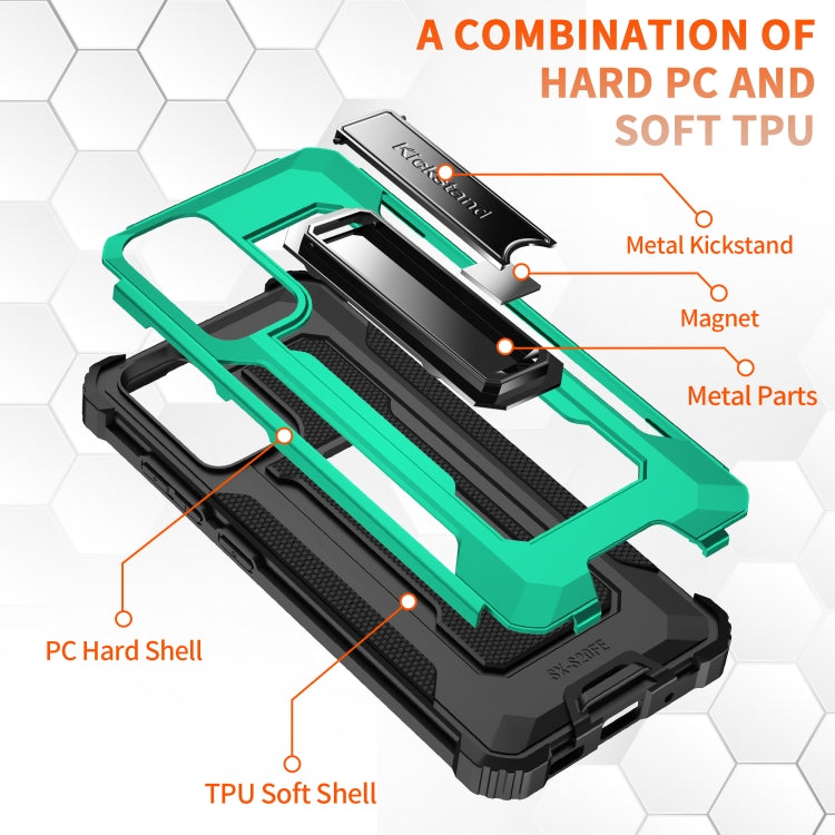 For Samsung Galaxy S20 FE 5G Knight Jazz PC+TPU Shockproof Protective Case with Foldable Holder