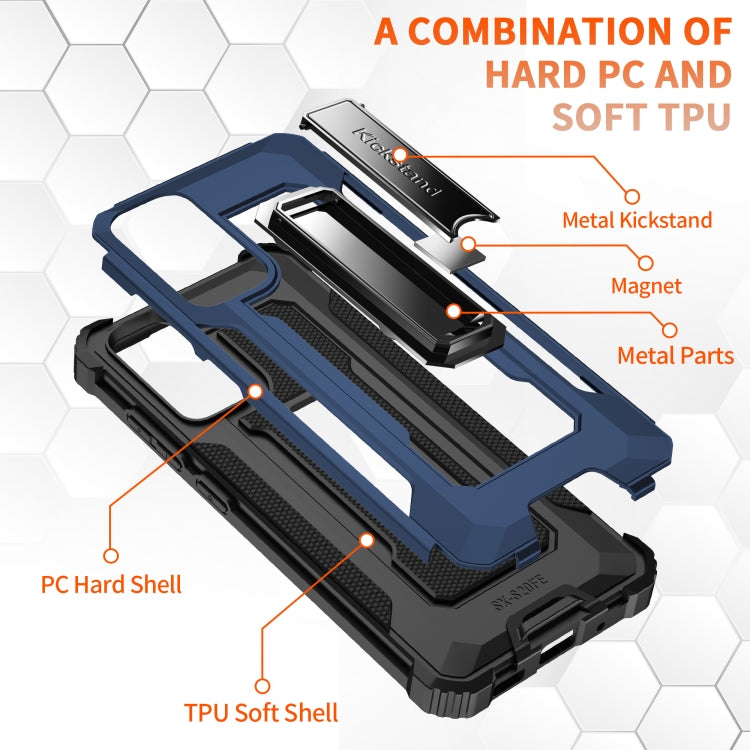 For Samsung Galaxy S20 FE 5G Knight Jazz PC+TPU Shockproof Protective Case with Foldable Holder