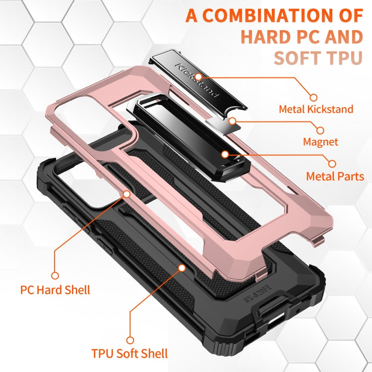 For Samsung Galaxy S20 FE 5G Knight Jazz PC+TPU Shockproof Protective Case with Foldable Holder