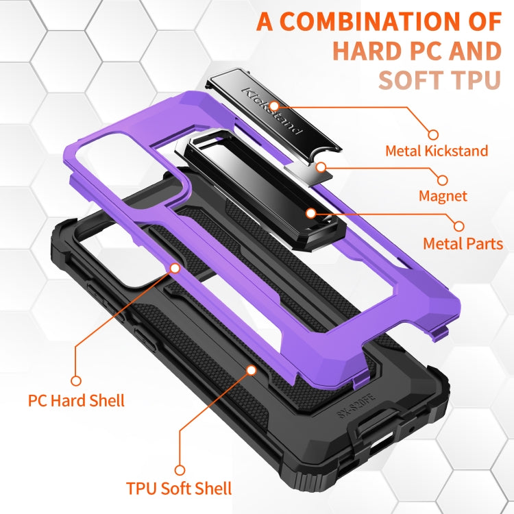For Samsung Galaxy S20 FE 5G Knight Jazz PC+TPU Shockproof Protective Case with Foldable Holder