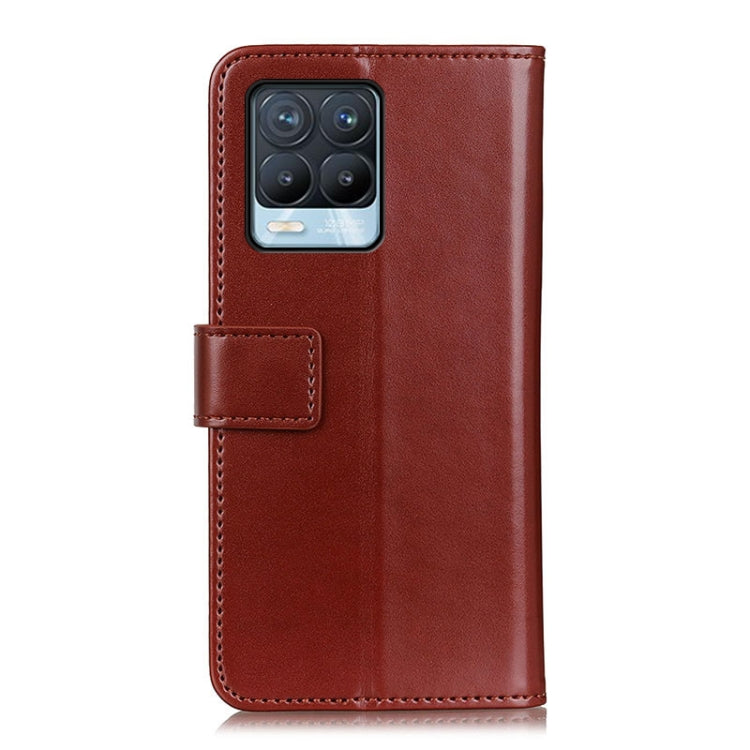 For Realme 8 / Realme 8 Pro 3-Color Pearl Texture Magnetic Buckle Horizontal Flip PU Leather Case with Card Slots & Wallet & Holder