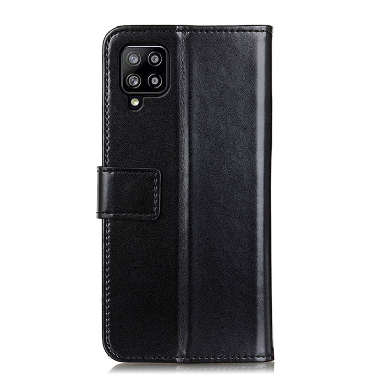 For Samsung Galaxy A22 4G (EU Version) 3-Color Pearl Texture Magnetic Buckle Horizontal Flip PU Leather Case with Card Slots & Wallet & Holder