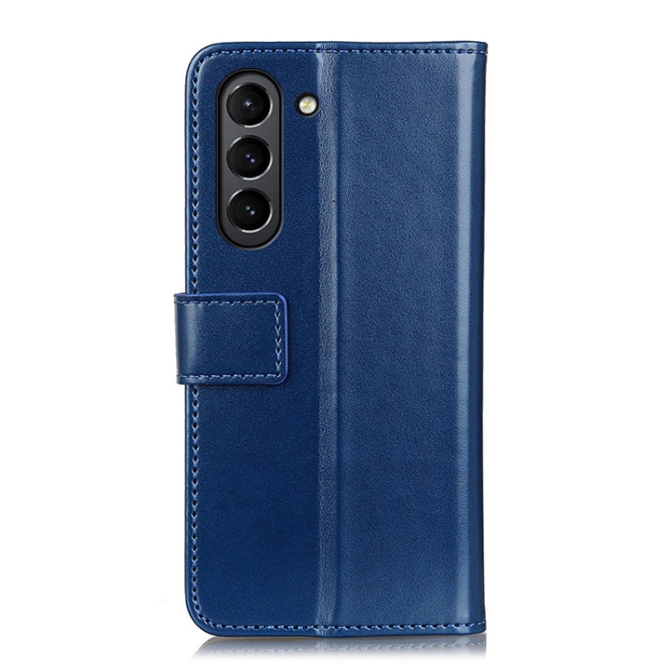 For Samsung Galaxy S21 FE 3-Color Pearl Texture Magnetic Buckle Horizontal Flip PU Leather Case with Card Slots & Wallet & Holder