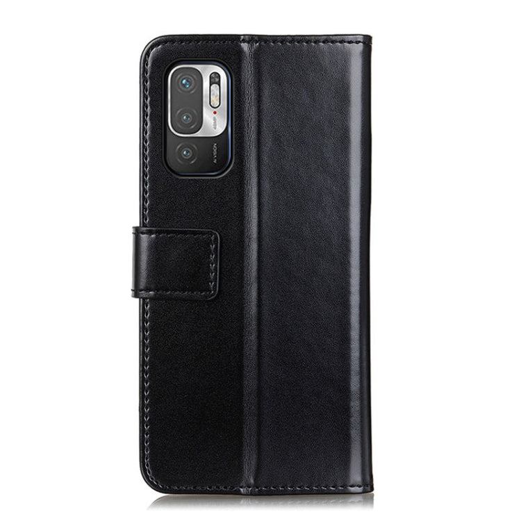 For Xiaomi Redmi Note 10 5G 3-Color Pearl Texture Magnetic Buckle Horizontal Flip PU Leather Case with Card Slots & Wallet & Holder