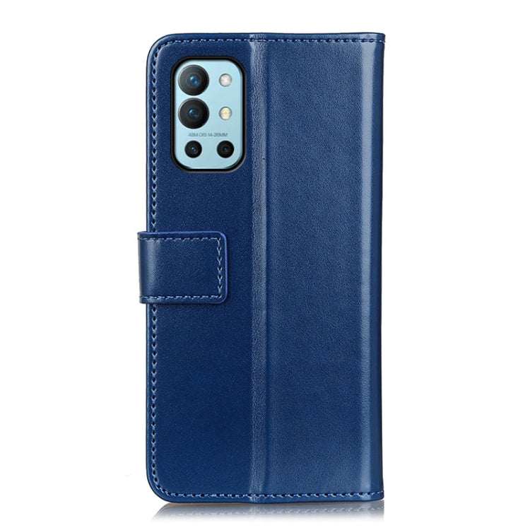 For OnePlus 9R 3-Color Pearl Texture Magnetic Buckle Horizontal Flip PU Leather Case with Card Slots & Wallet & Holder