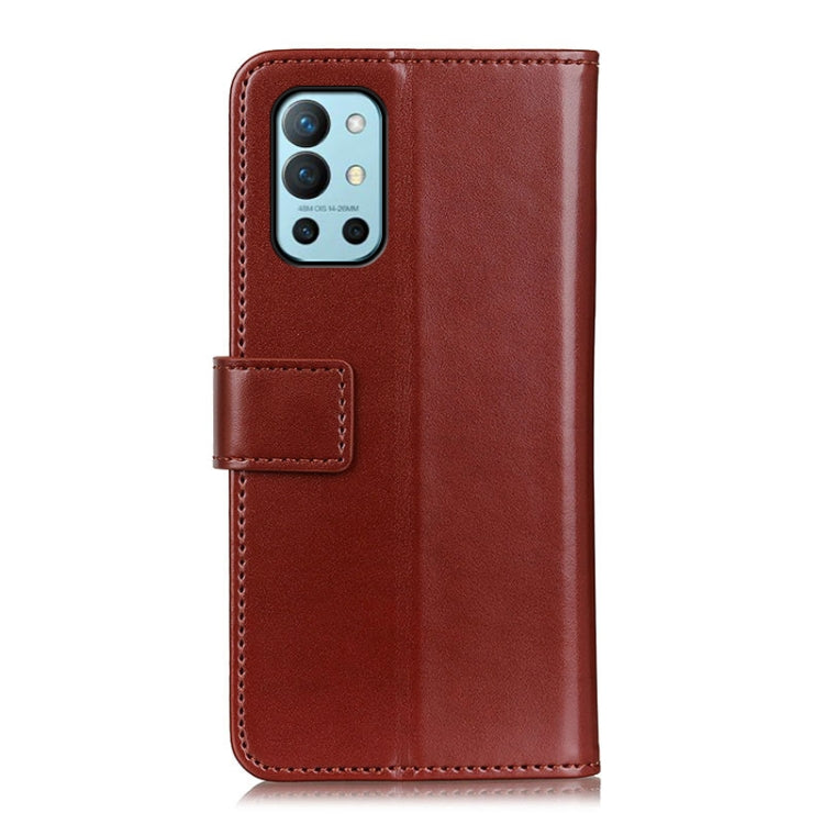 For OnePlus 9R 3-Color Pearl Texture Magnetic Buckle Horizontal Flip PU Leather Case with Card Slots & Wallet & Holder