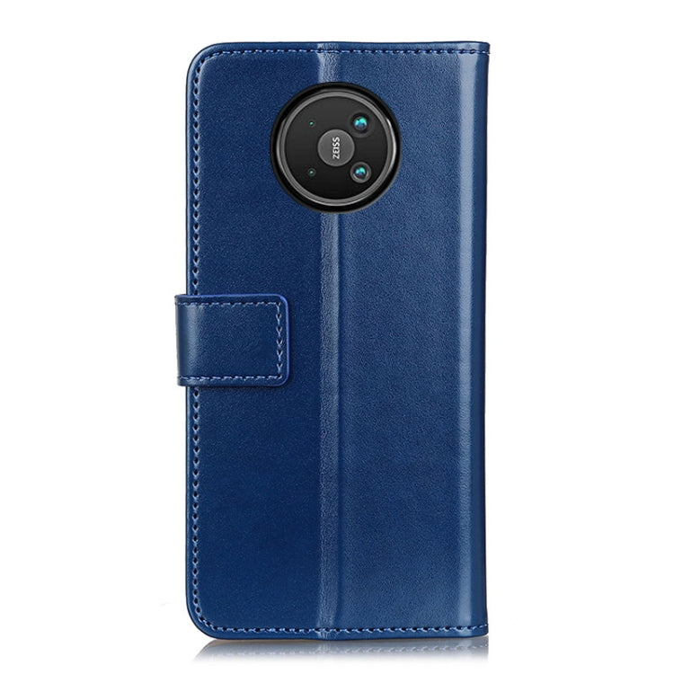 For Nokia 8 V 5G UW 3-Color Pearl Texture Magnetic Buckle Horizontal Flip PU Leather Case with Card Slots & Wallet & Holder
