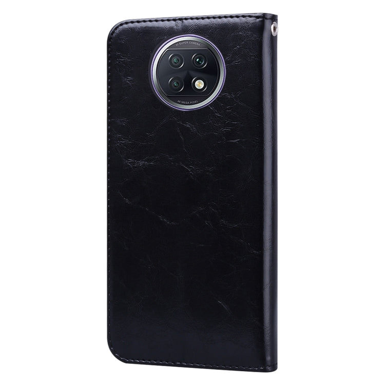 For Xiaomi Redmi Note 9T Business Style Oil Wax Texture Horizontal Flip Leather Case with Holder & Card Slots & Wallet