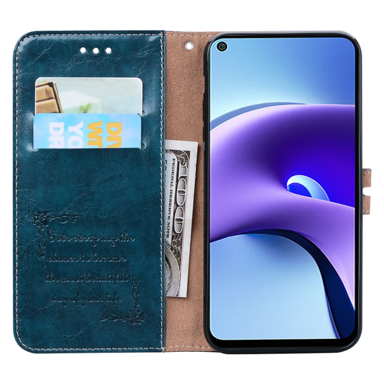 For Xiaomi Redmi Note 9T Business Style Oil Wax Texture Horizontal Flip Leather Case with Holder & Card Slots & Wallet