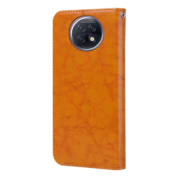 For Xiaomi Redmi Note 9T Business Style Oil Wax Texture Horizontal Flip Leather Case with Holder & Card Slots & Wallet