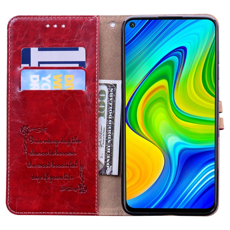 For Xiaomi Mi 10T Pro 5G Business Style Oil Wax Texture Horizontal Flip Leather Case with Holder & Card Slots & Wallet
