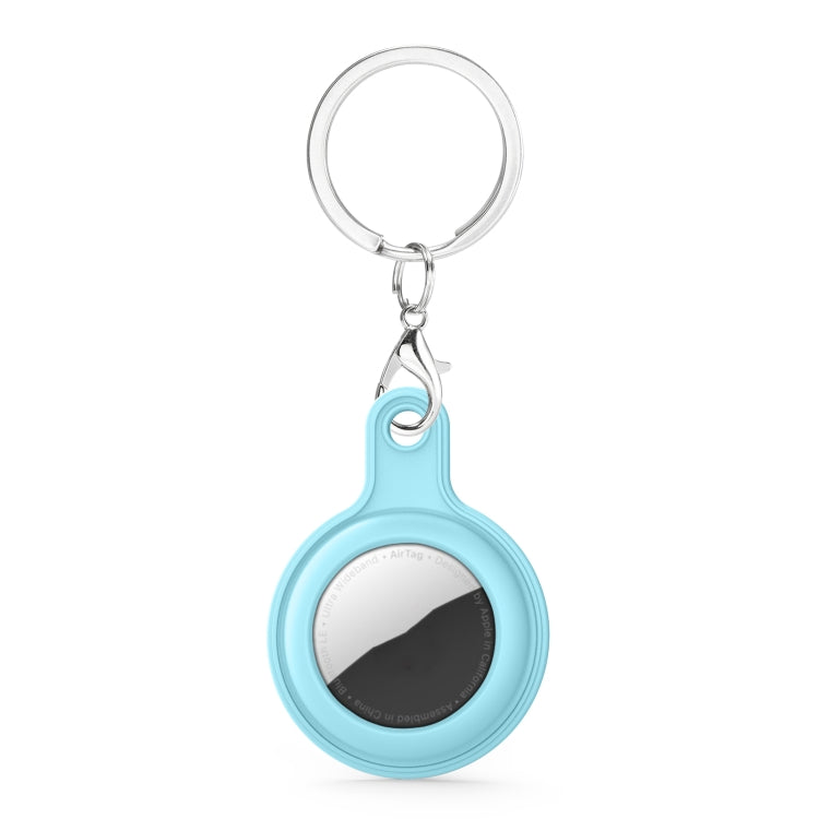 Gel Leather Case Cover with Switchable Keychain Ring for AirTag