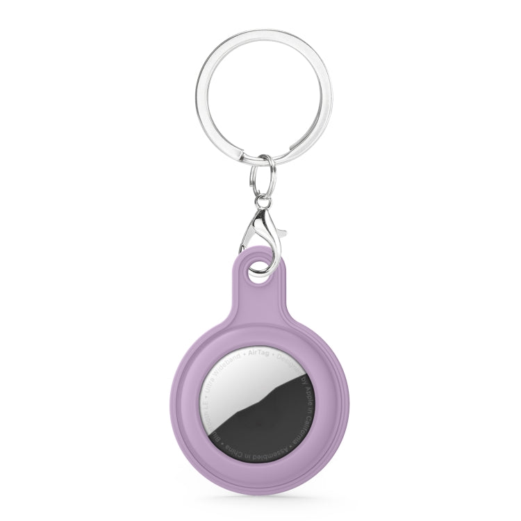 Gel Leather Case Cover with Switchable Keychain Ring for AirTag
