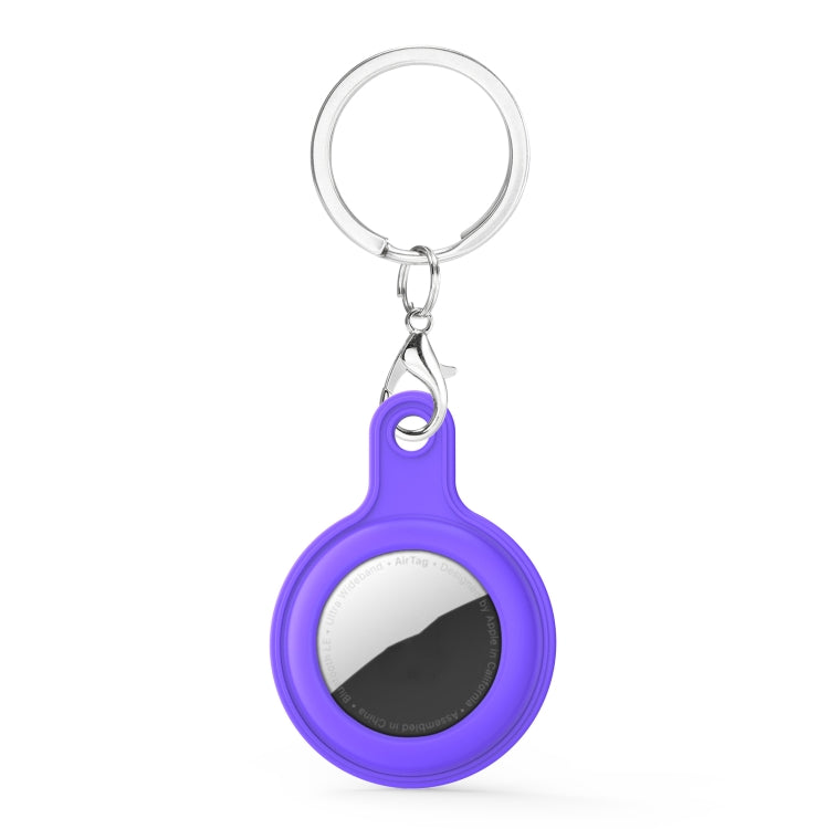 Gel Leather Case Cover with Switchable Keychain Ring for AirTag