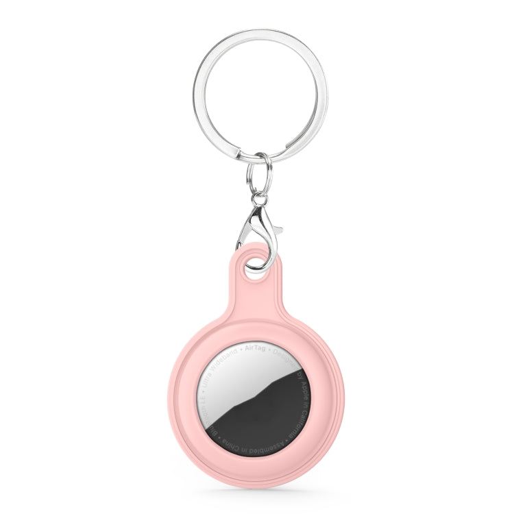 Gel Leather Case Cover with Switchable Keychain Ring for AirTag